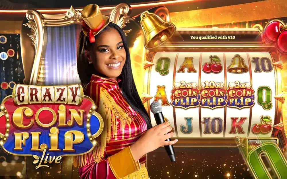 Crazy Coin Flip Live Casino Spel.
